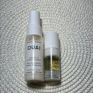 OUAI Leave in conditioner and hair oil travel set